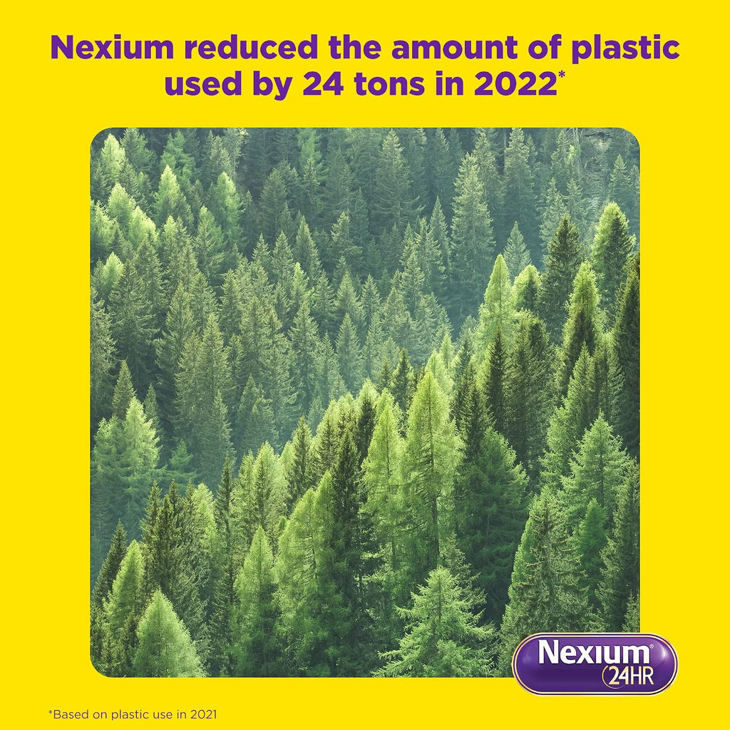 Nexium 24HR Acid Reducer Heartburn Relief Capsules, 42 Count | All-Day and All-Night Protection from Frequent Heartburn, Heartburn Medicine with Esomeprazole Magnesium
