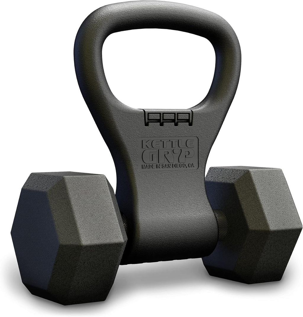 KETTLE GRYP Dumbbell to Kettlebell Grip Converter Handle, Made in USA