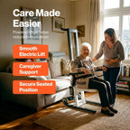 SuperHandy Electric Floor Lift, 500 Lbs Capacity, Portable Design | Portable patient lift helps raise users from floor to standing; built for rated specs and capacity; Home Care