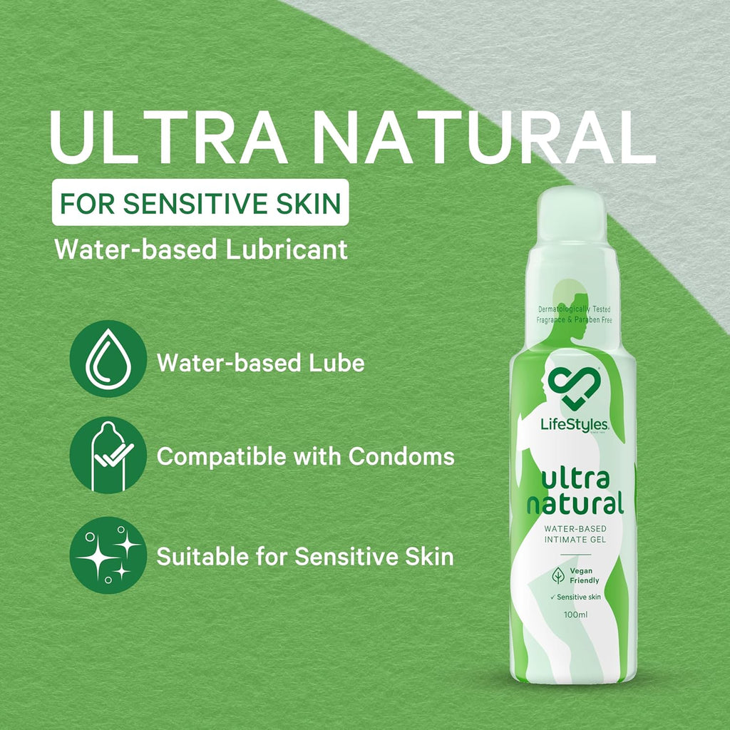 LifeStyles Ultra Natural Water-Based Lubricant 100ml