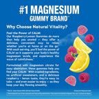 Natural Vitality Calm Magnesium Gummies | 330mg Per Serving | Raspberry Lemon Flavored Supplement | Gluten-Free & Vegan | 240 Count