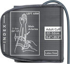Replacement Extra Large Cuff for Omron BP Monitors 22-52CM Big Arm - Adjustable XL Blood Pressure Cuff, Includes 6 Universal Interface, Blood Pressure Monitors Large Cuff Compatible