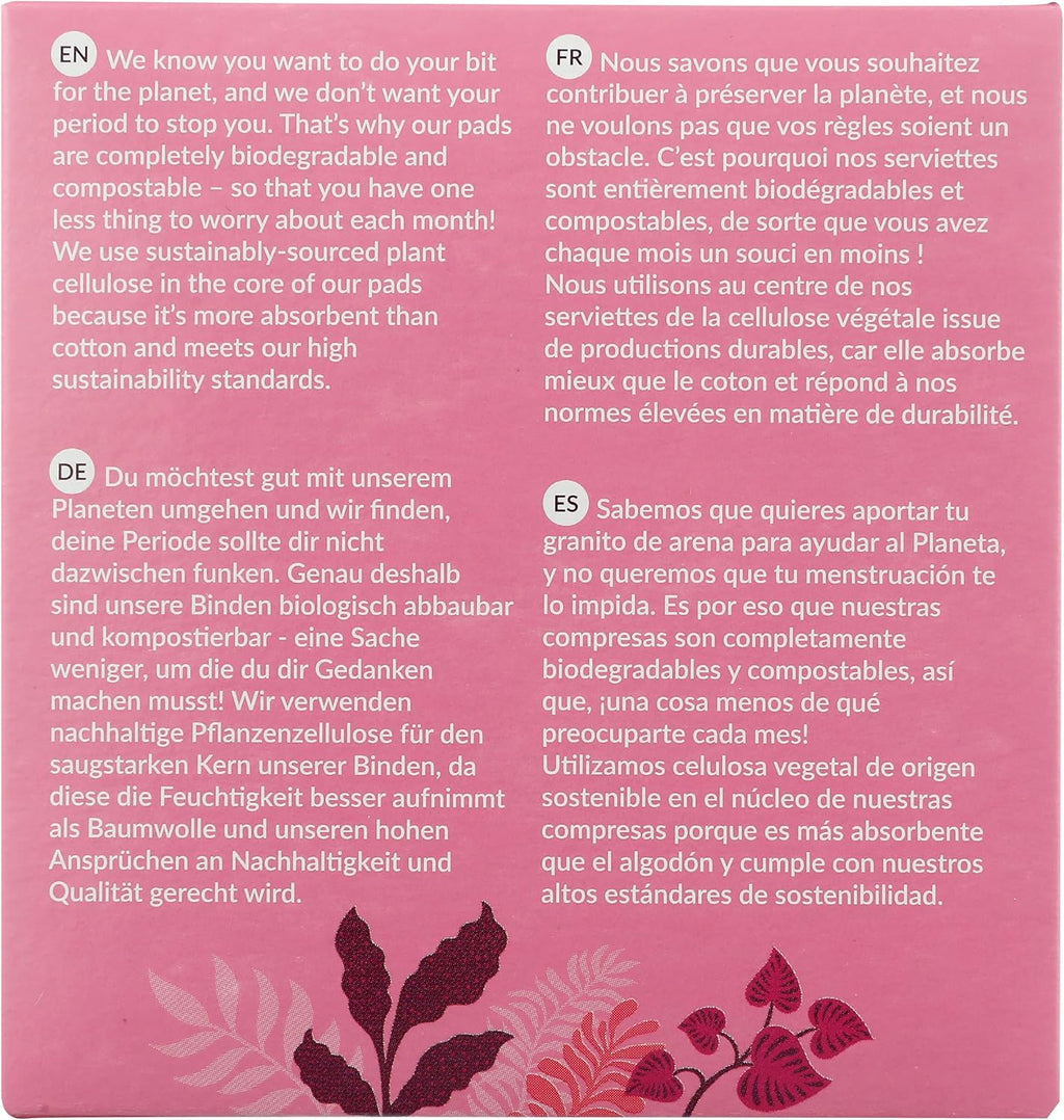 Sanitary Pads Organic 10 pieces 0.47cm