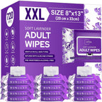 OPTEEL Wipes for Adults – Extra Large 8x13, Scented, Pre-Moistened, 720ct