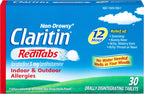 Claritin Non-Drowsy RediTabs Indoor & Outdoor Allergy Relief, Loratadine 10mg, 30 CT Tablets