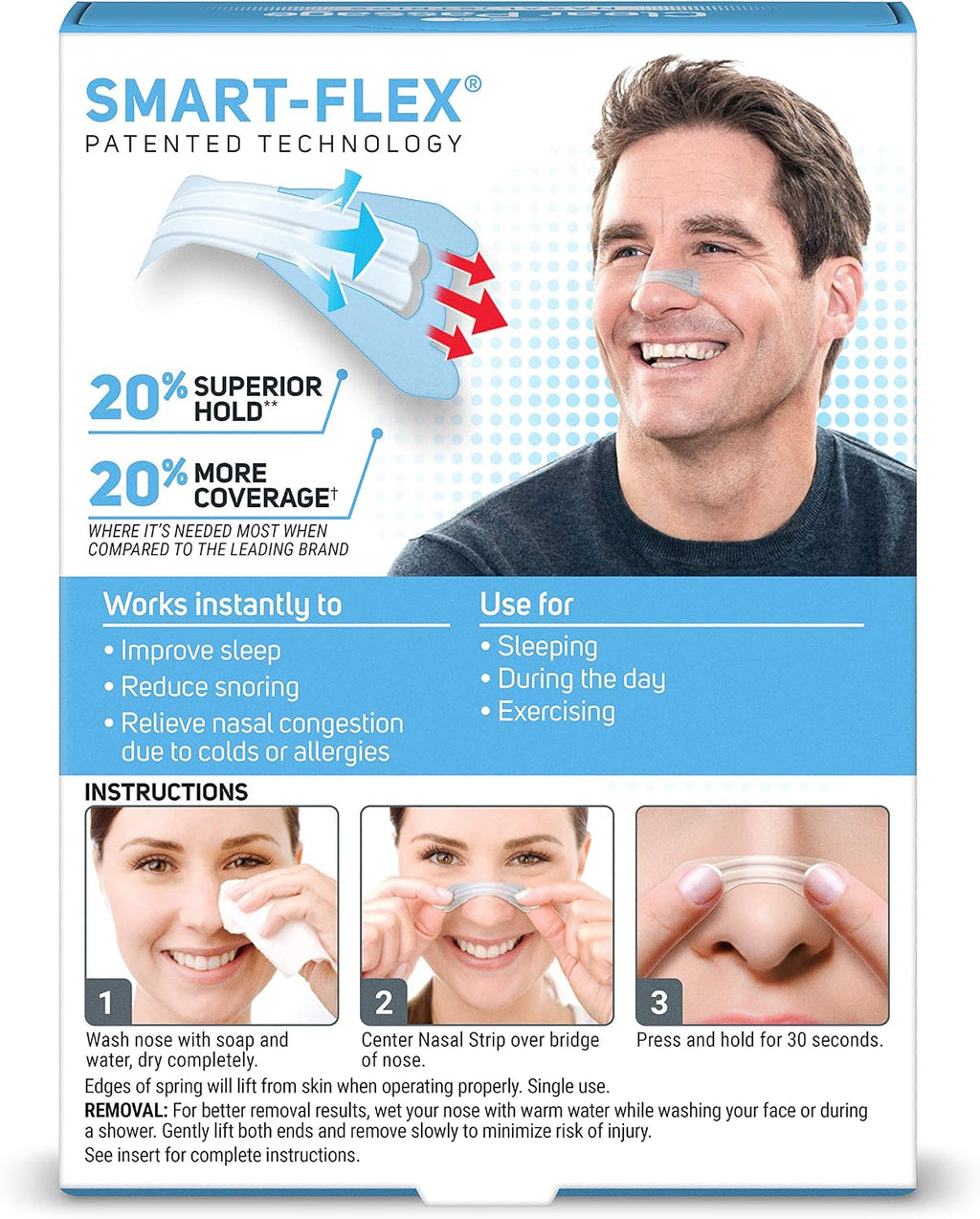 Clear Passage Nasal Strips, Clear Medium, 50 Count