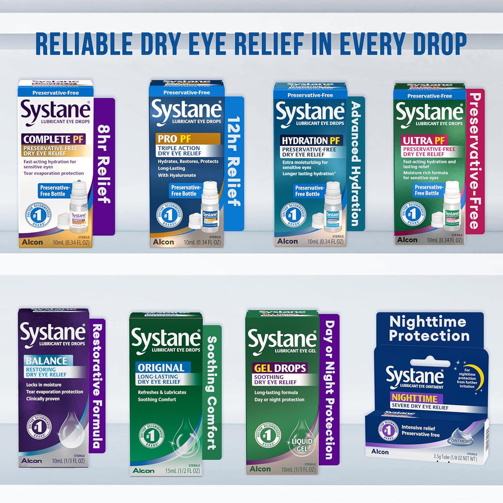 Systane Complete Preservative Free Dry Eye Drops, 30 Ct Single Use Vials