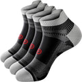 Compression Socks for Men Women Ankle Running Socks for Plantar Fasciitis | Low Cut Athletic Ankle Socks with Ankle & Arch Support for Running, Cycling, Golf, Work, Plantar Fasciitis Relief