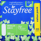 Stayfree Regular Pads No Wings 20 Pack