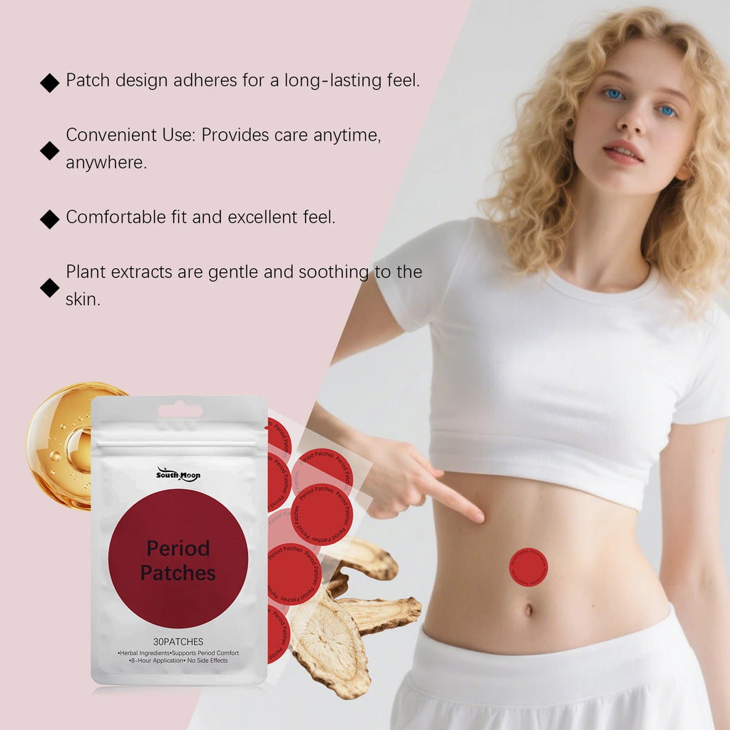 30-Pack Moisturizing Menstrual Abdominal Care Patches