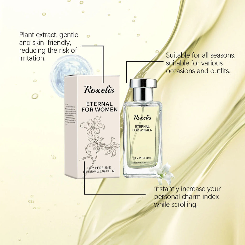 Roxelis Eternal Lily 50ml Floral Perfume Spray — Fresh & Light