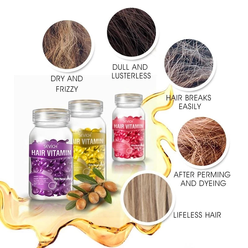Sevich Mix Hair Vitamin Capsules — Keratin Repair Oil