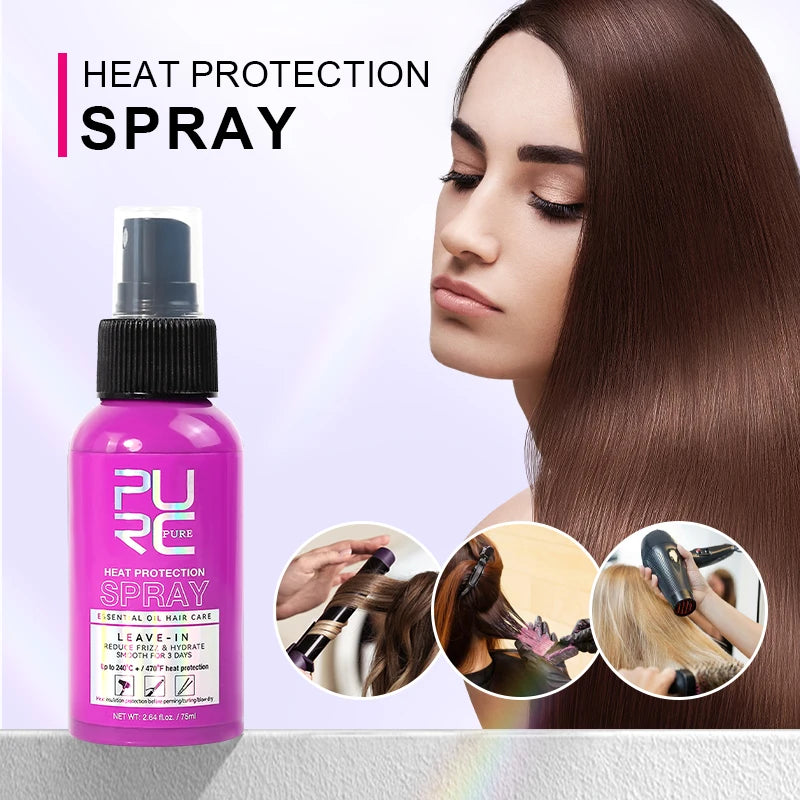 PURC Coconut Heat Protectant Spray — Protects to 470°F
