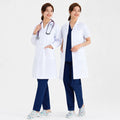 Women's White Polyester-Cotton Lab Coat for Clinic & Vet
