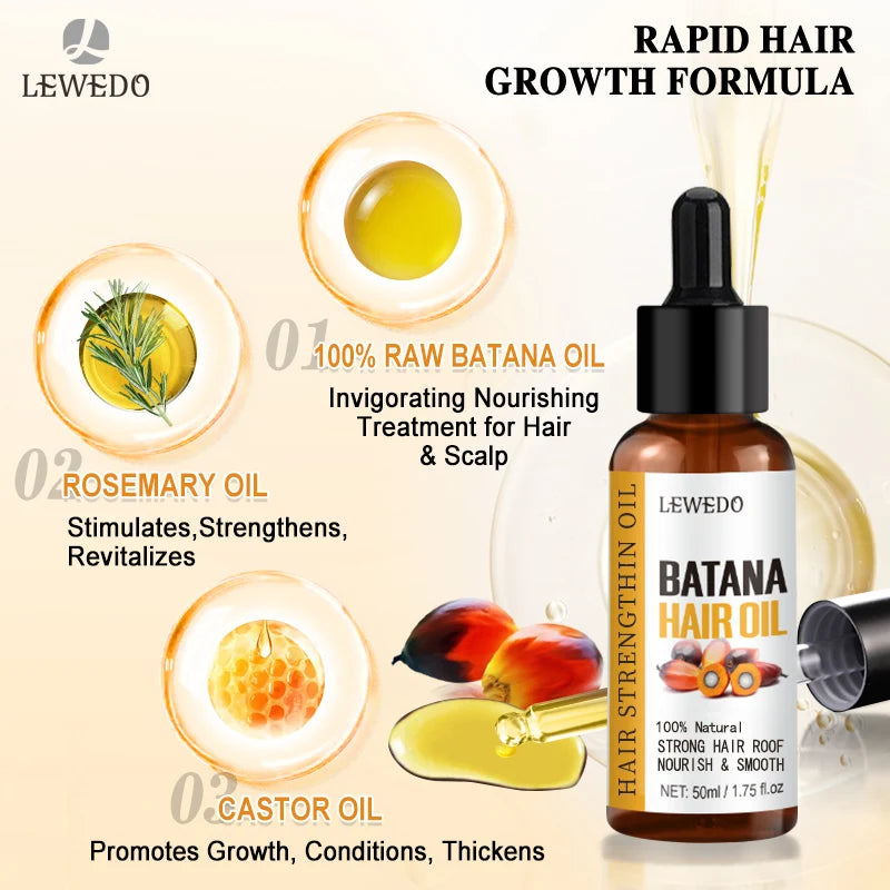 Lewedo Naturals Pure Batana Oil for Hair Nourish & Growth