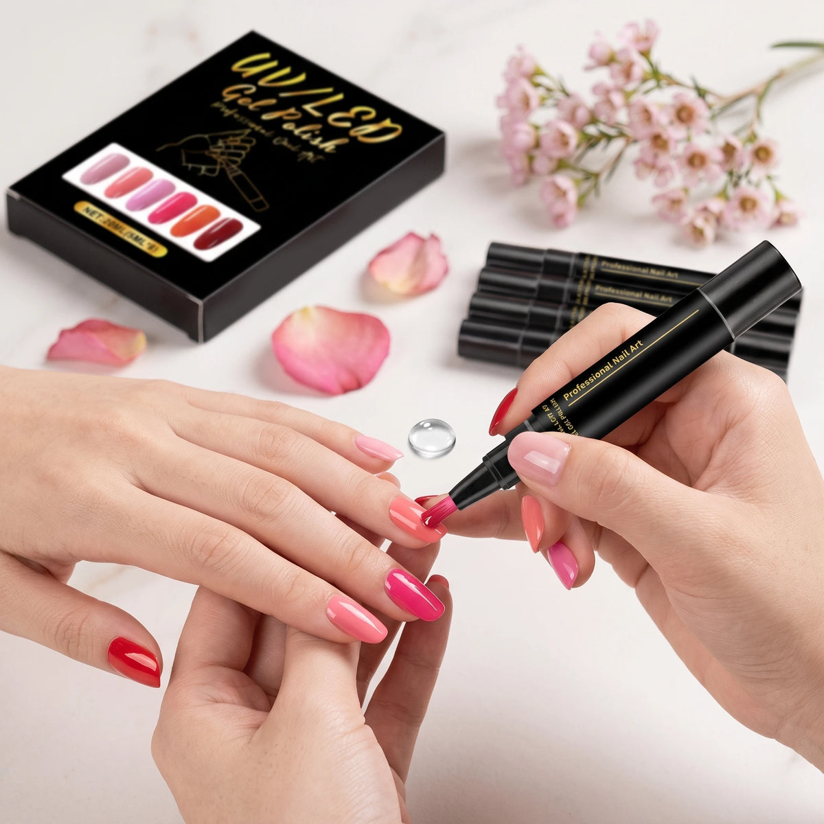 DIY Nail Art Pen Kit — Waterproof, Vibrant Colors, Beginner-Friendly