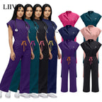 Dentist Clinical Overalls Surgical Uniforms Woman Hospital Nursing Jumpsuit Medical Nurse Clothes Beauty Salon Spa Workwear New