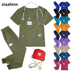 Niaahinn Medical Scrub Set for Nurses, V-Neck, 42070 Color