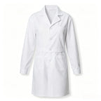 Women's Long‑Sleeve White Lab Coat — Clinic & Pharmacy