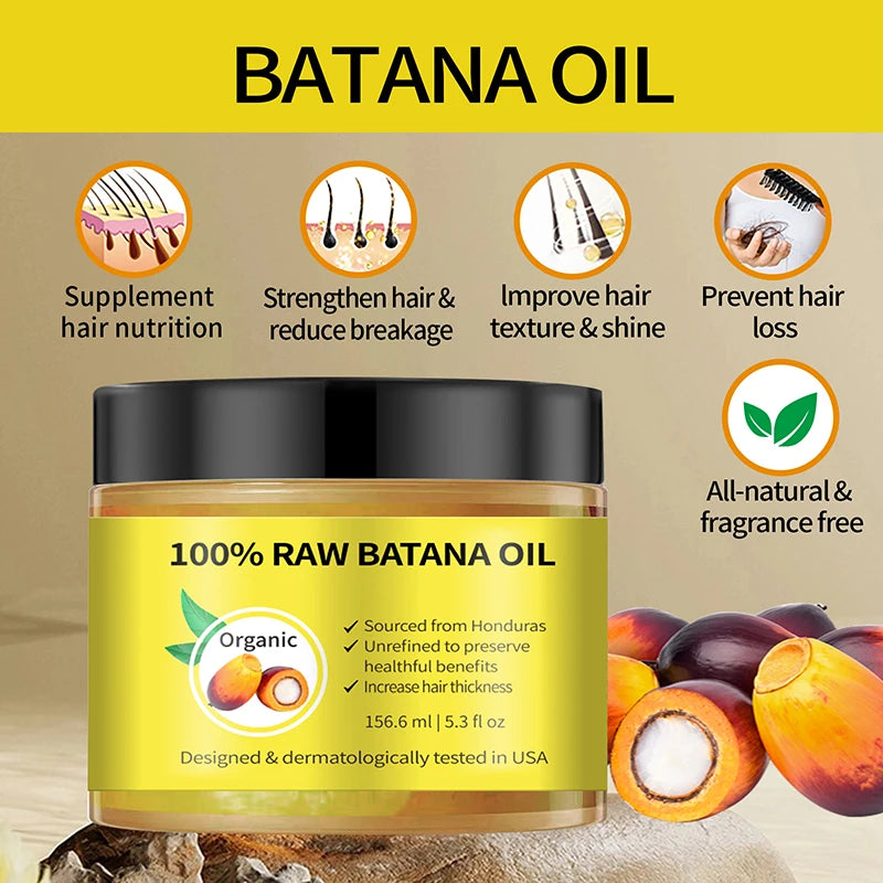 Batana Hair & Scalp Oil — Palm Oil Enriched, Plant Extracts