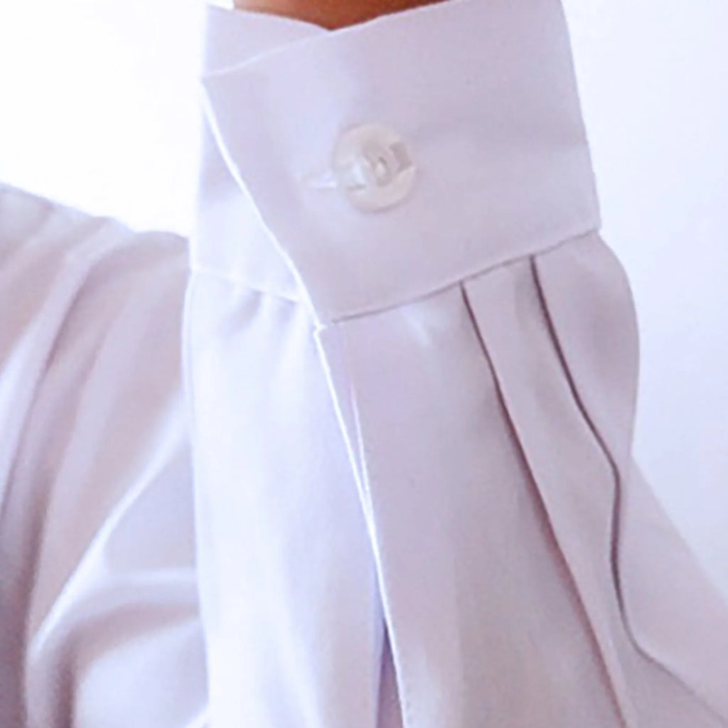 White Long‑Sleeve Unisex Lab Coat — Professional Work Coat