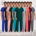 Men’s Stretch Medical Scrub — 94% Polyester, S–XL