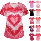 Summer Short-Sleeve Medical Scrub Top — Work Shirt for Nurses & Doctors