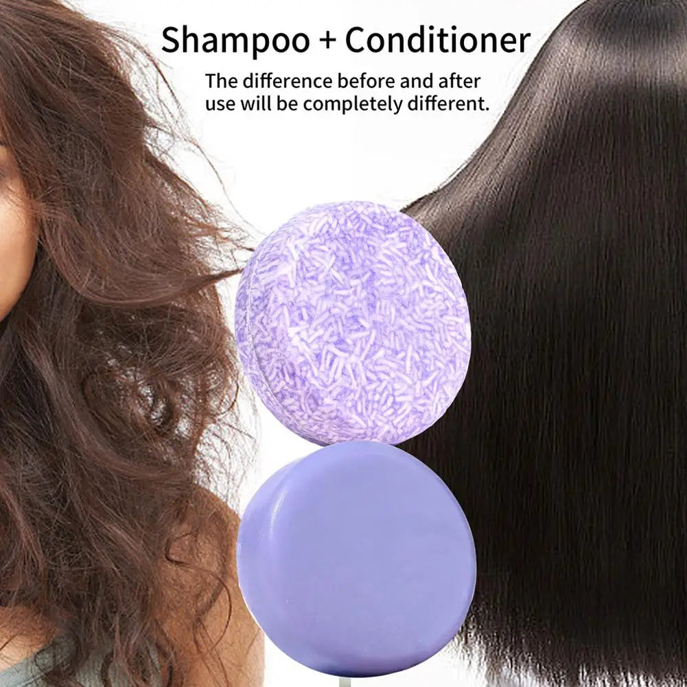 Blueberry Solid Shampoo & Conditioner Bundle Bar