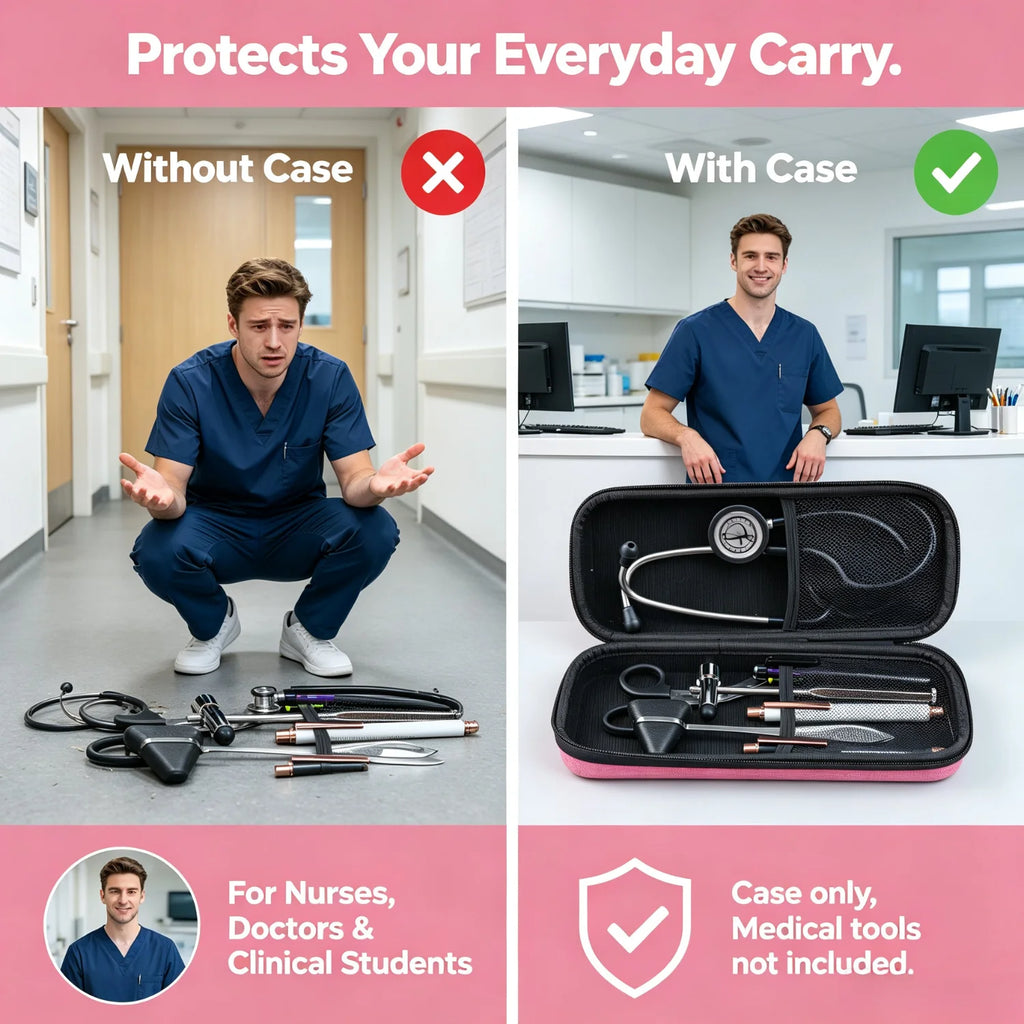 Compact Stethoscope Storage Case — Protective Carry Organizer