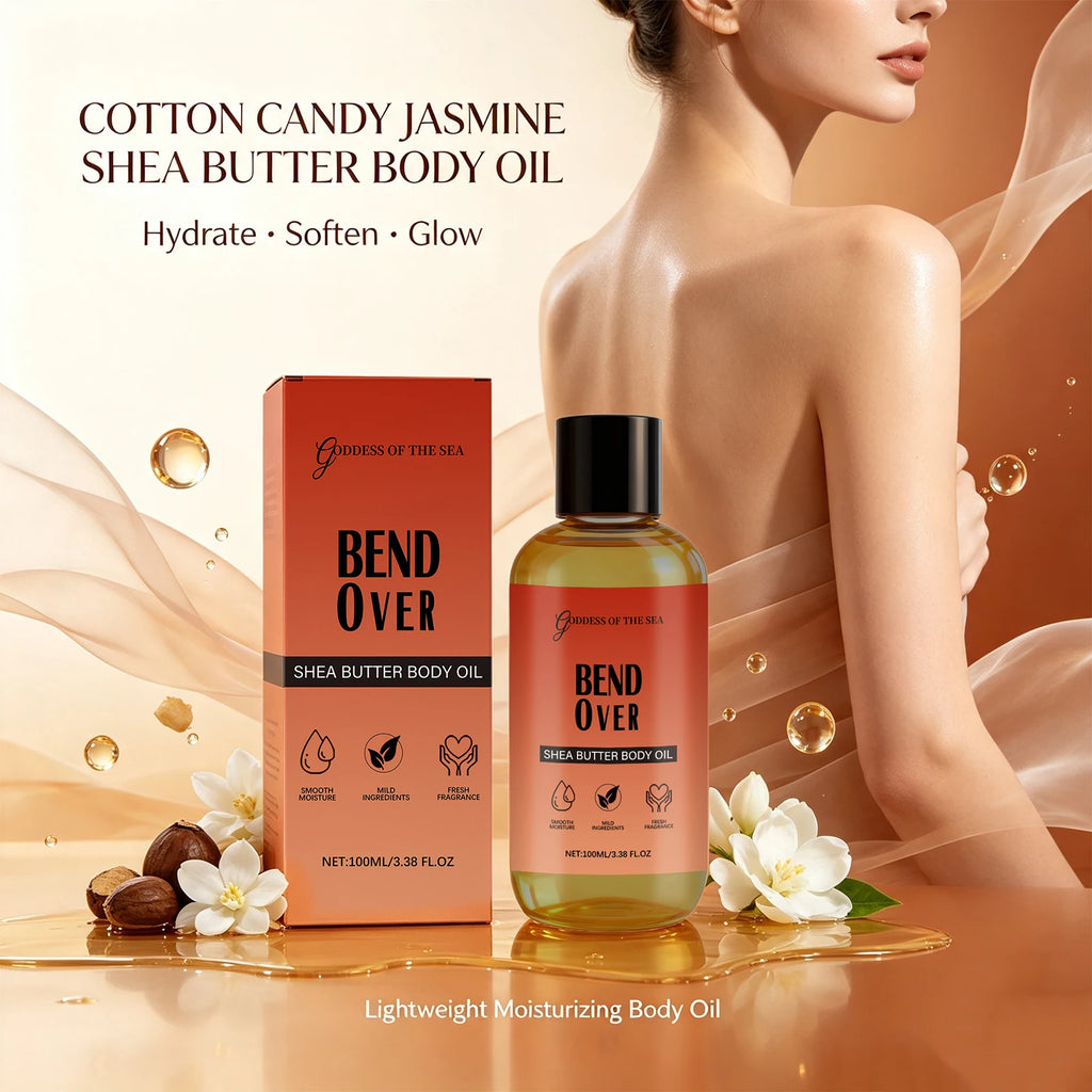 Shea Butter Body Oil — Moisturizing Massage Oil for Dry Skin