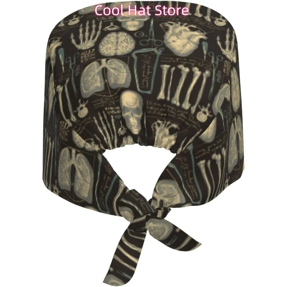 Unisex Adjustable Medical Sweatband Cap — Polyester Scrub Cap