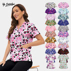 Printed Nursing Scrub Top — Women & Men (Unisex)