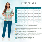 Cartoon-Print Women's Scrub Set — Breathable Twill, Straight Pants