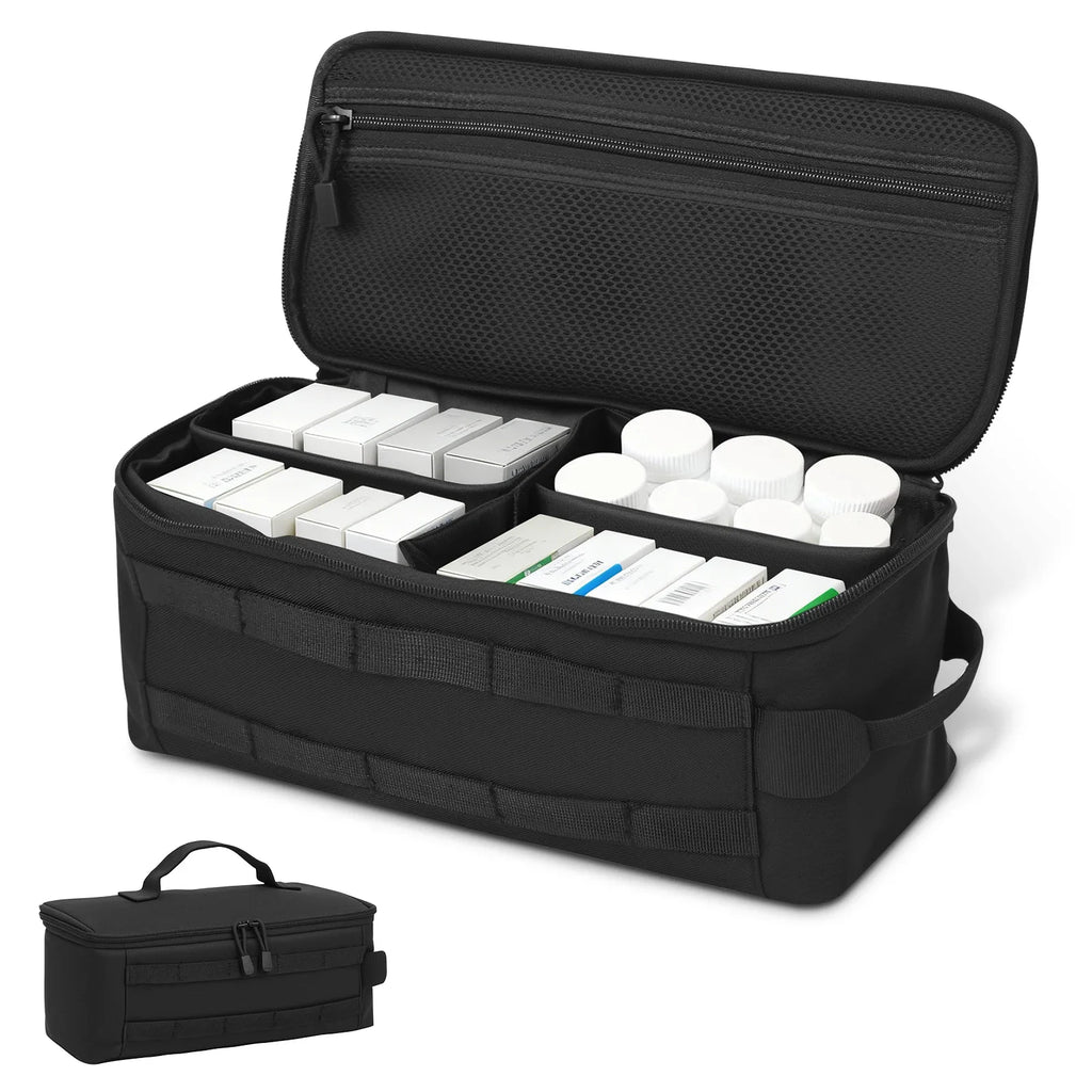 Portable First Aid Organizer Bag — Medical Carry Case