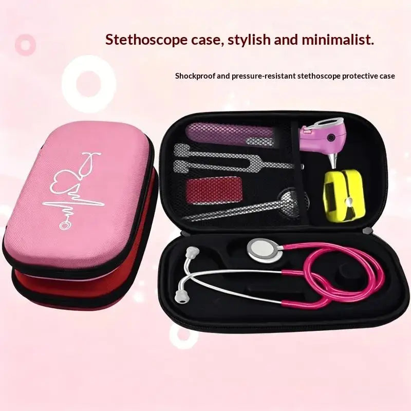 EVA Stethoscope Carry Case — Mesh-Pocket Travel Organizer