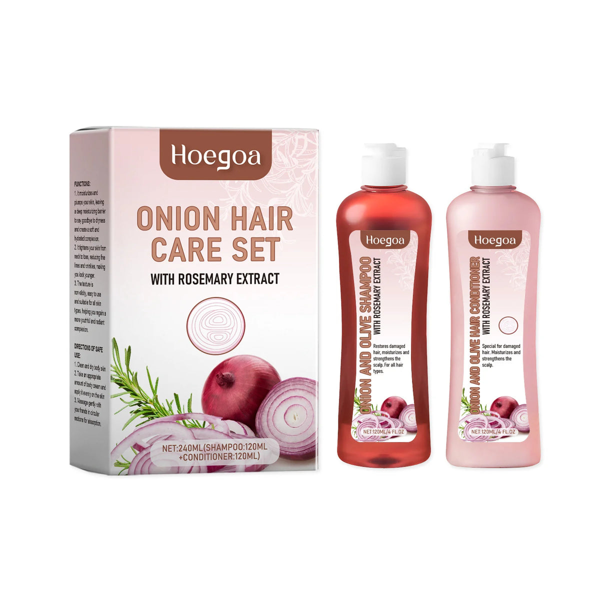 Onion & Rosemary Volumizing Shampoo — Scalp Cleanse & Oil Control