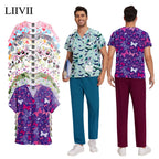 Women’s Two‑Piece Scrub Set — Top & Pants (US Shipping)