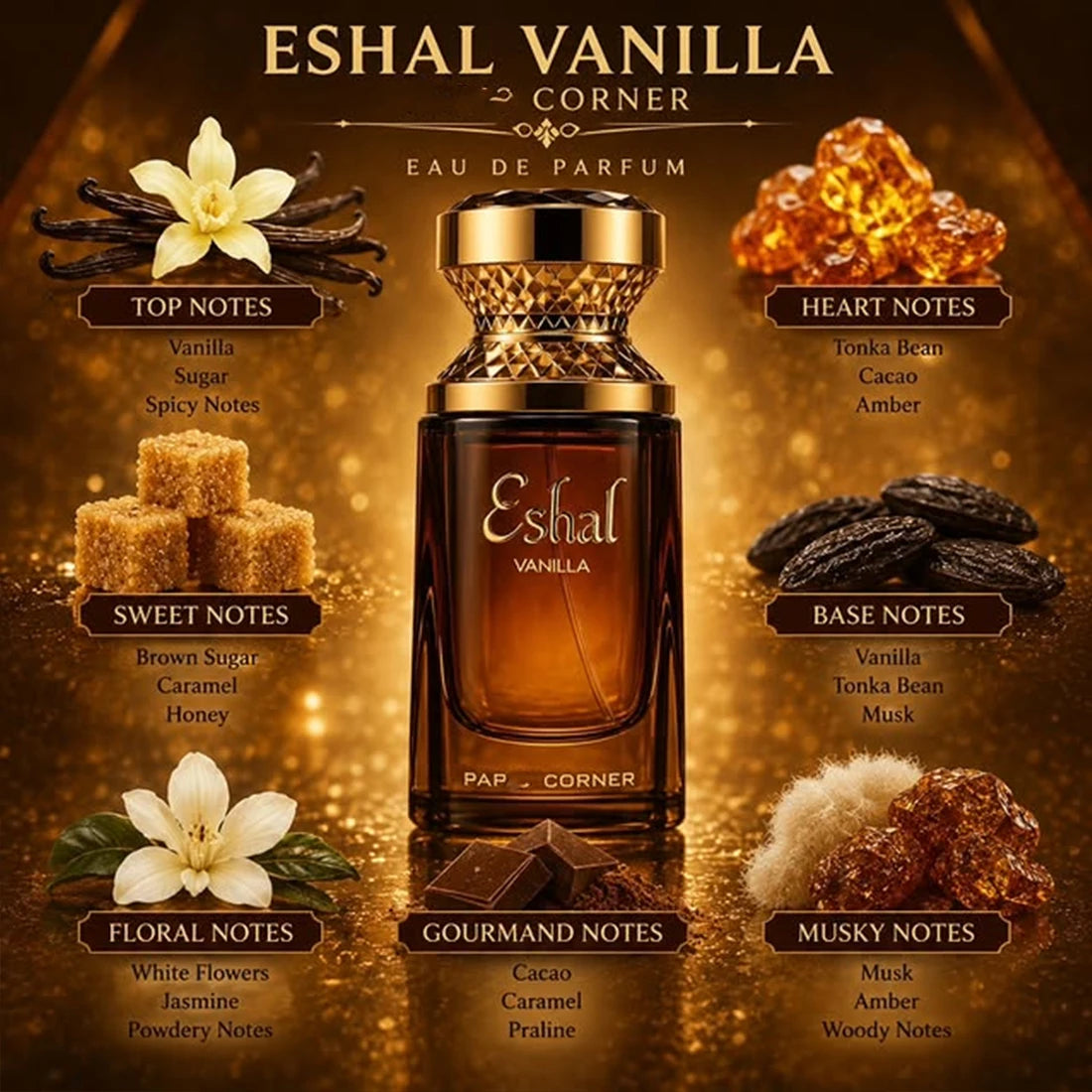 Eshal Vanilla Eau de Parfum — 3.4 fl oz Vanilla Scent