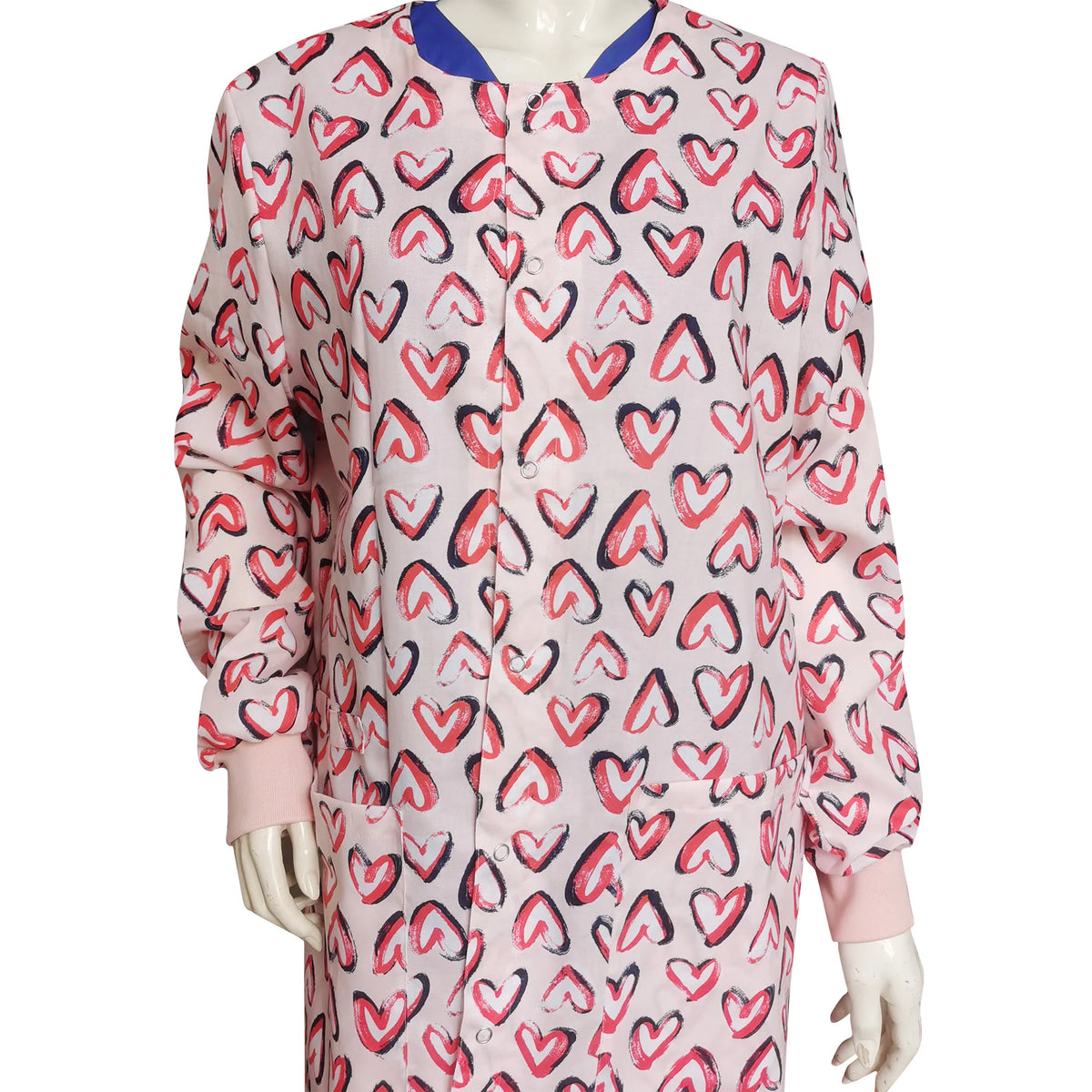 Women's 100% Cotton Scrub Jacket — Cartoon Print