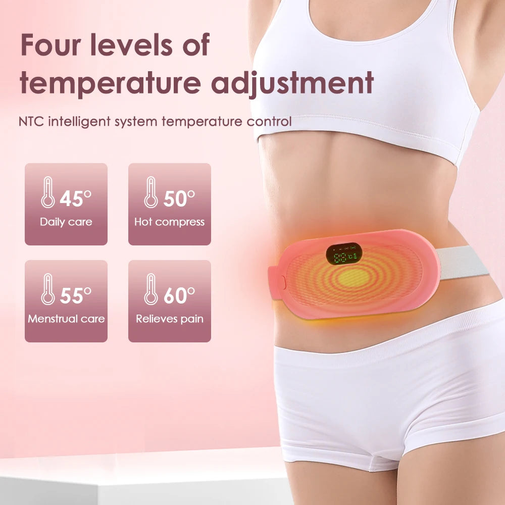 Electric Heated Waist Belt — 4-Mode Heat & Vibration