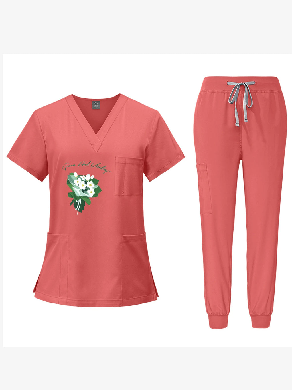 Custom-Print Thin Quick-Dry Scrub Set