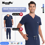 Men's Antibacterial 4‑Way Stretch Medical Scrubs