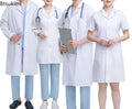 Unisex White Lab Coat — Short & Long Sleeve Clinic Coat