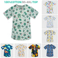 V‑Neck Cotton Scrub Top — Short Sleeve, S–3XL