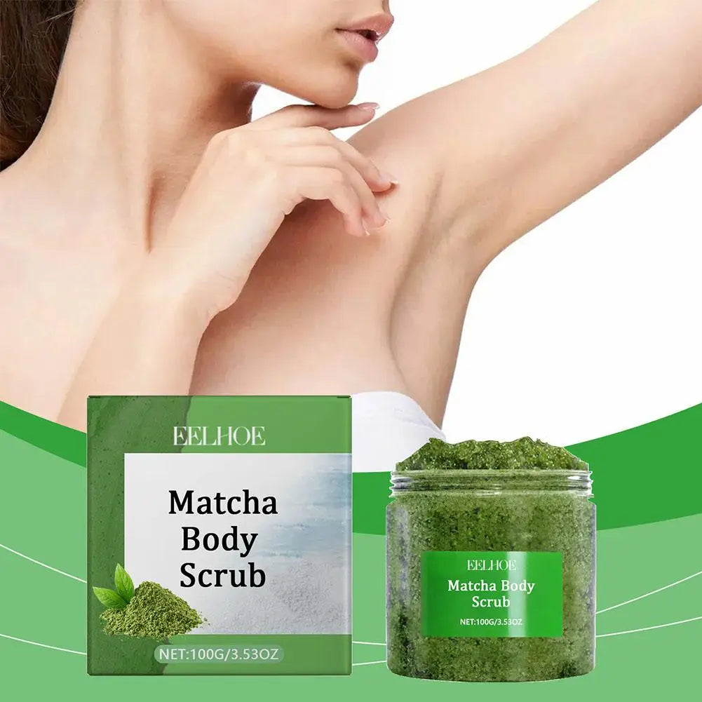 Green Tea & Sea Salt Exfoliating Body Scrub — Deep Hydration