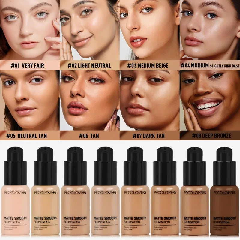 30ml High-Coverage Waterproof & Sweatproof Liquid Foundation
