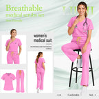 High Quality Beautician Work Clothes Health Nursing Suit Hospital Scrub Set Women Spa Uniform Medical Surgical Nurse Accessories