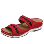 Women's Gingham Orthopedic Wedge Slippers — Breathable EVA