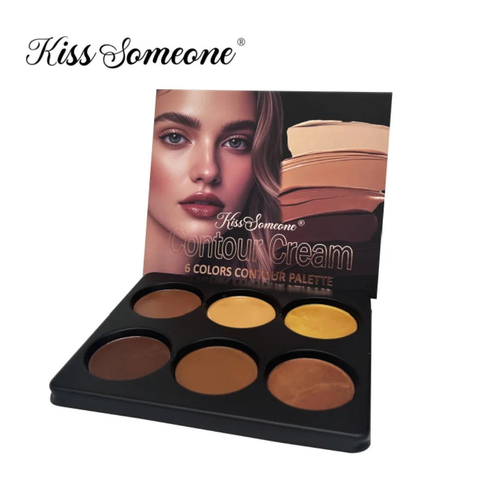 Six-Color Full-Coverage Concealer Palette — Shaping & Spotting