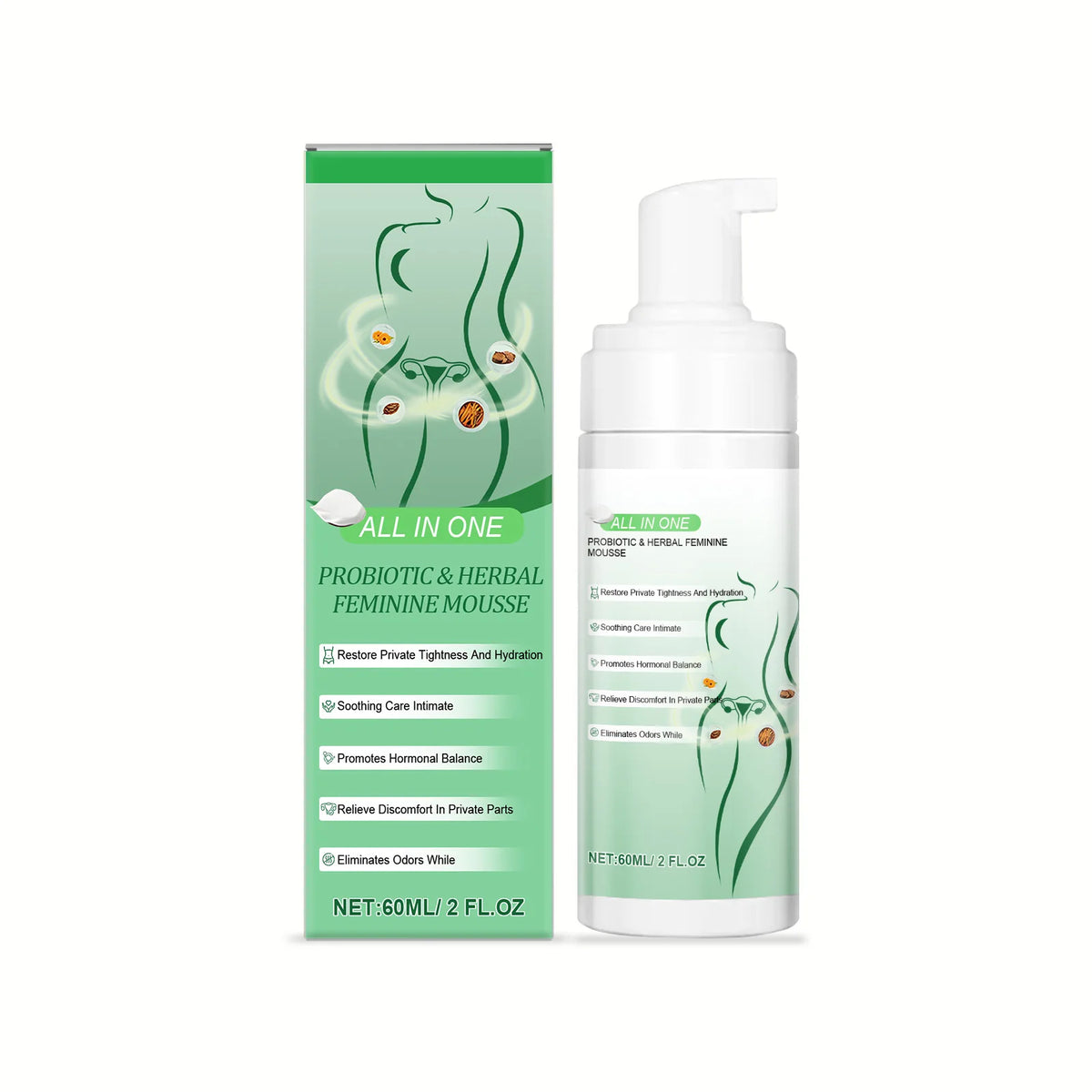 Herbal Feminine Care Mousse — Gentle Intimate Cleanse